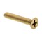 Prime-Line Machine Screw, Flat Head, Phillip Drive No. 8-32 X 1in Solid Brass 100PK 9000838 - alternate 1